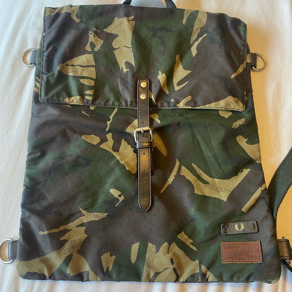 REVOLVE British Millerain Knapsack in Hunting Green Camo